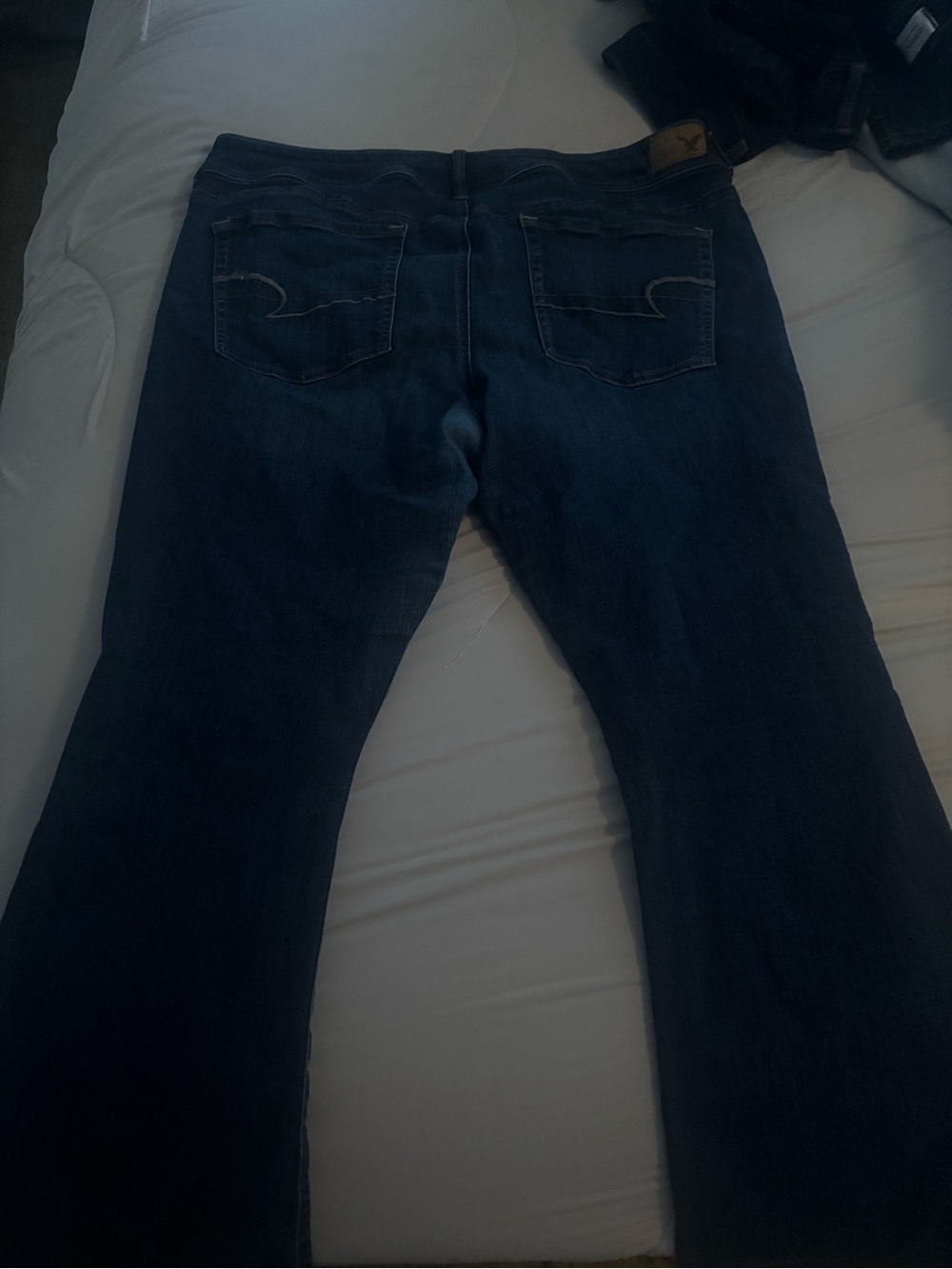 American Eagle Outfitters Dark Blue Bootcut Stretch Jeans - Picture 2 of 4